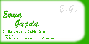 emma gajda business card